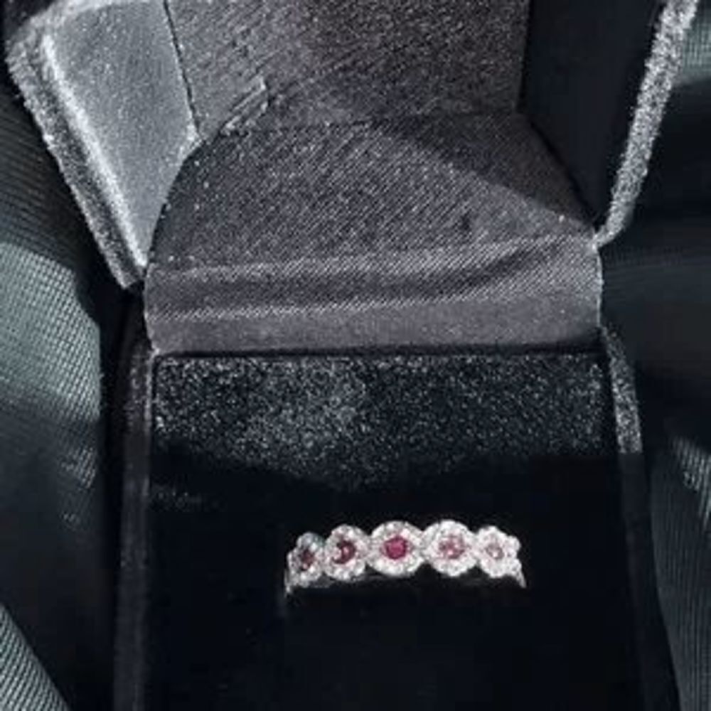 INFINITY RUBY DIAMOND RING - SIZE 7 - Picture 8 of 8